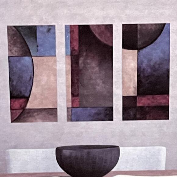 Raymond Woods Canvas Painting 3 Piece Set New In Packaging - Picture 2 of 8